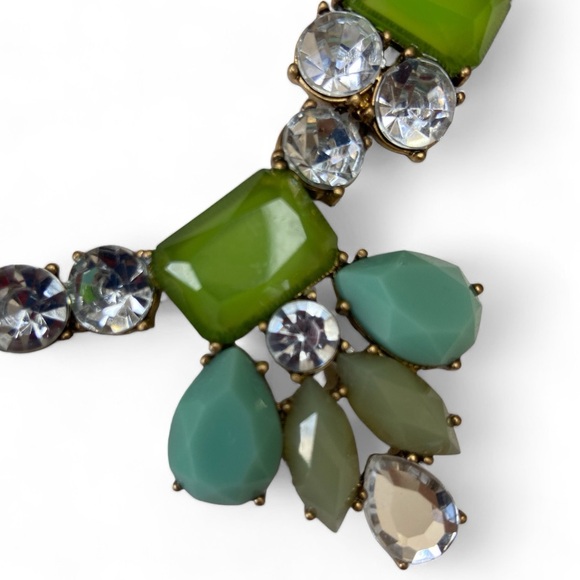 J Crew statement necklace, gemstones, EUC - Picture 4 of 6